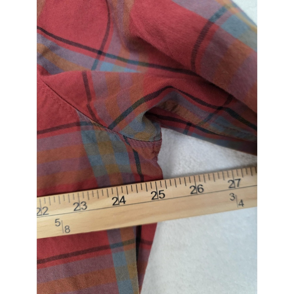5.11 Shirt Mens XL Red Plaid Long Sleeve Snap Front Cotton Tactical Outdoor - Picture 6 of 7